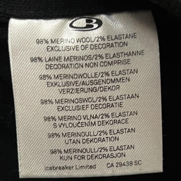 Icebreaker Scarf Cowl Snood Mens One Size Merino Wool Knit Lightweight - Picture 4 of 4